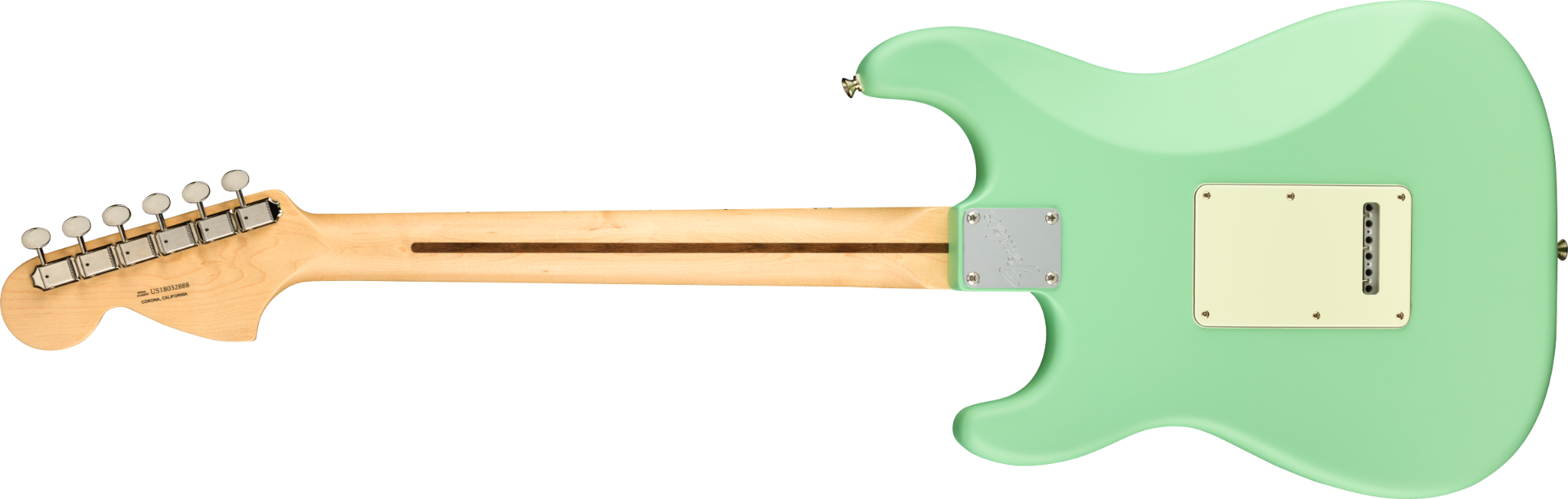 Fender American Performer Stratocaster HSS, Maple Fingerboard, Satin Surf Green