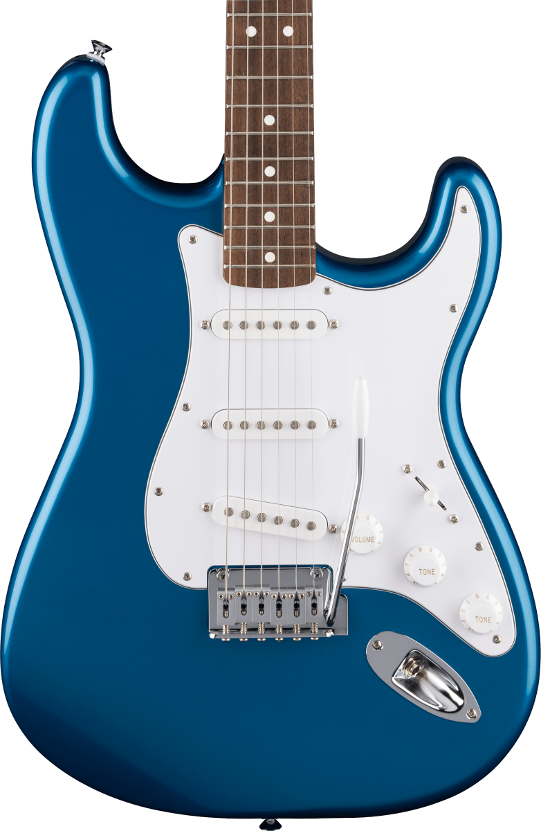 Fender Standard Stratocaster, Laurel Fingerboard, White Pickguard, Aqua Marine Metallic