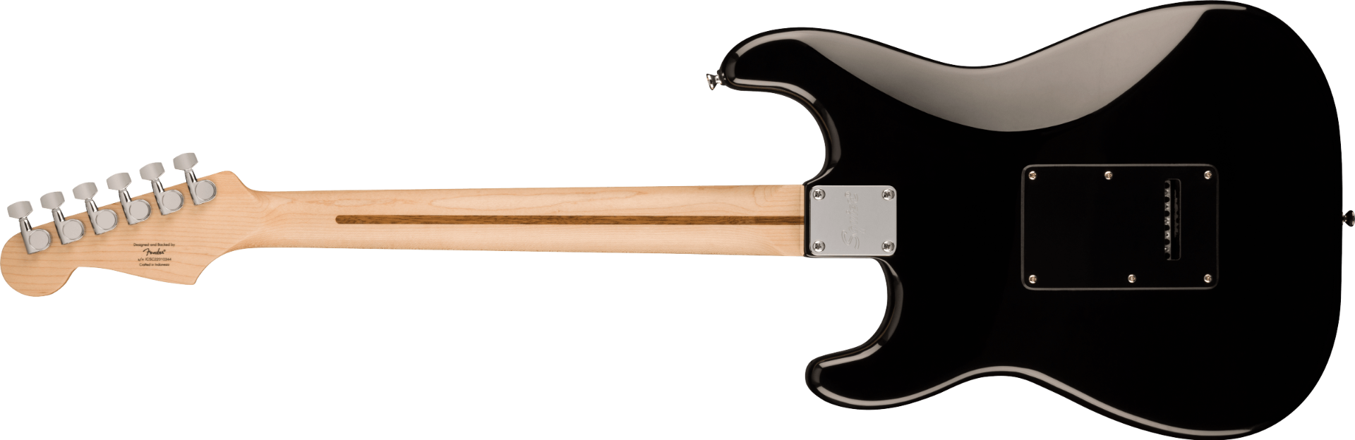 Fender Squier Sonic Stratocaster HSS, Maple Fingerboard, Black Pickguard, Black