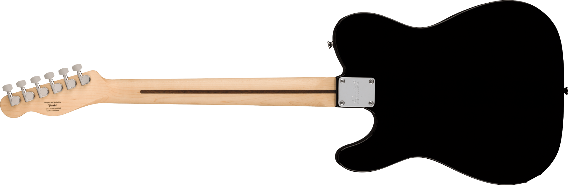 Fender Squier Sonic Telecaster, Maple Fingerboard, White Pickguard, Black