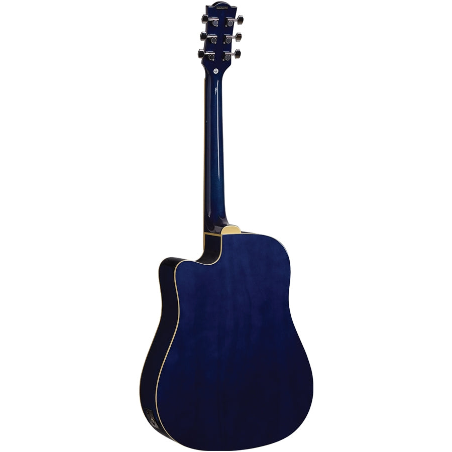 Eko Ranger CW Eq Blue Sunburst Chitarra Acustica Elettrificata
