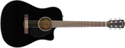 Fender CD-60SCE Dreadnought, Walnut Fingerboard, Black