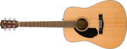 Fender CD-60S Left Hand Chitarra Acustica Mancina Walnut Natural