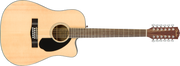 Fender CD-60SCE Dreadnought 12-corde, Walnut Fingerboard, Natural