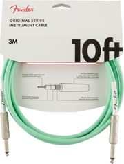 Fender Original Series Instrument Cable, 10', Surf Green 3 Metri