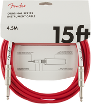 Fender Original Series Instrument Cable, 15', Fiesta Red 4,5 metri