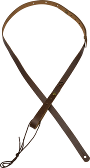 Fender Paramount Mandolin Leather Strap, Brown Tracolla per Mandolino