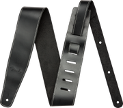 Fender Broken-In Leather Strap, Black, 2.5"