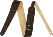 Fender 2" Suede Strap, Brown/Tan, Reversible Tracolla per Chitarra