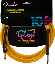 Fender Professional Series Glow in the Dark Cable, Orange, 10'