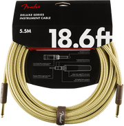 Fender Deluxe Series Instrument Cable, Straight/Straight, 18.6', Tweed 5,5 metri