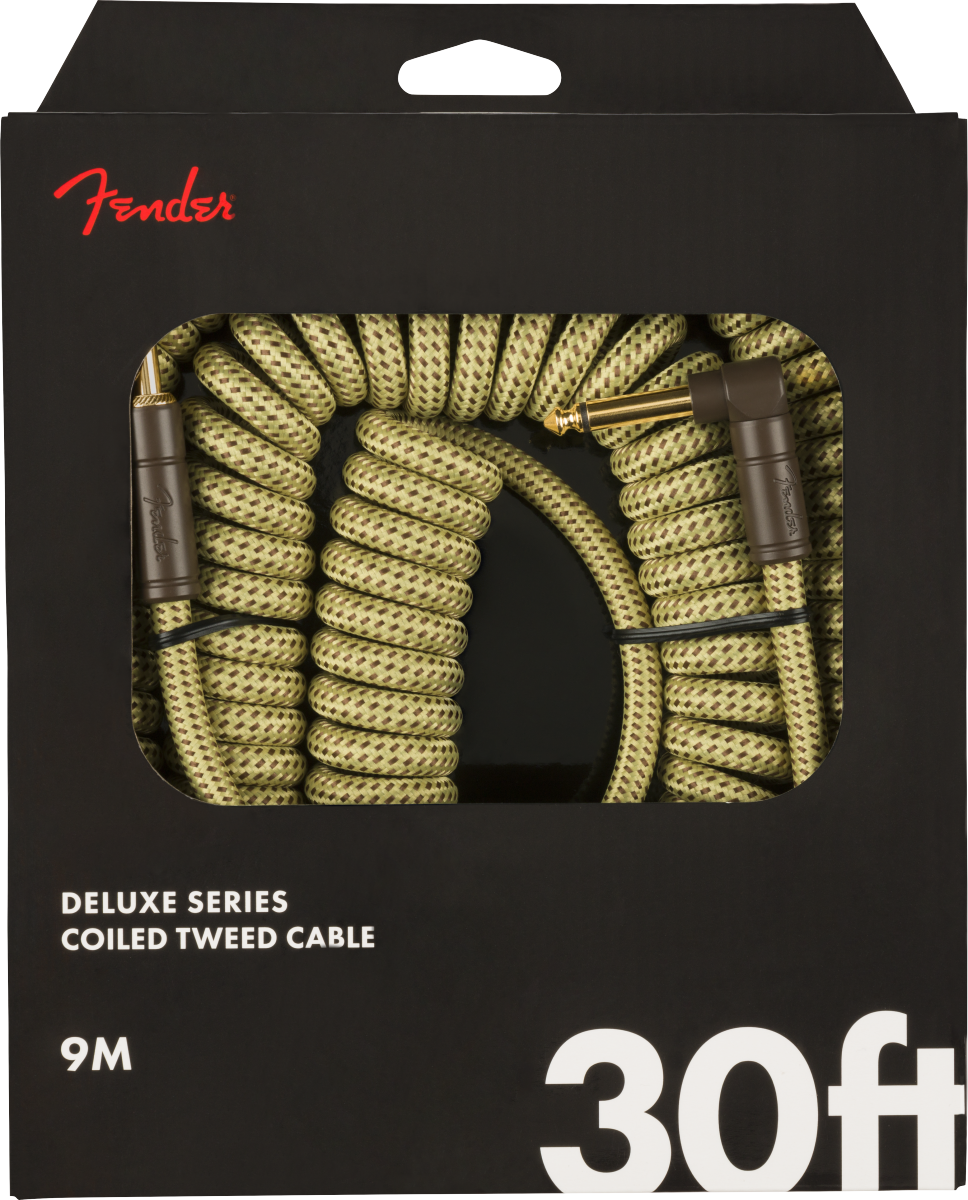 Fender Deluxe Coil Cable, 30', Tweed mt 9 Cavo per Chitarra