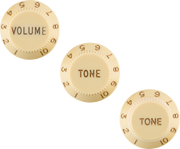 Fender Stratocaster®Knobs, Aged White (Volume, Tone, Tone) (3) Left-Handed
