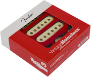 Fender Vintage Noiseless Strat Pickups, (3), Aged White