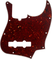Fender Pickguard, Jazz Bass®, 10-Hole Mount (with Truss Rod Notch), Tortoise Shell, 4-Ply