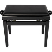 QUIK LOK PB100BK L panca per piano nera con seduta in sky nero - Finitura in nero lucido