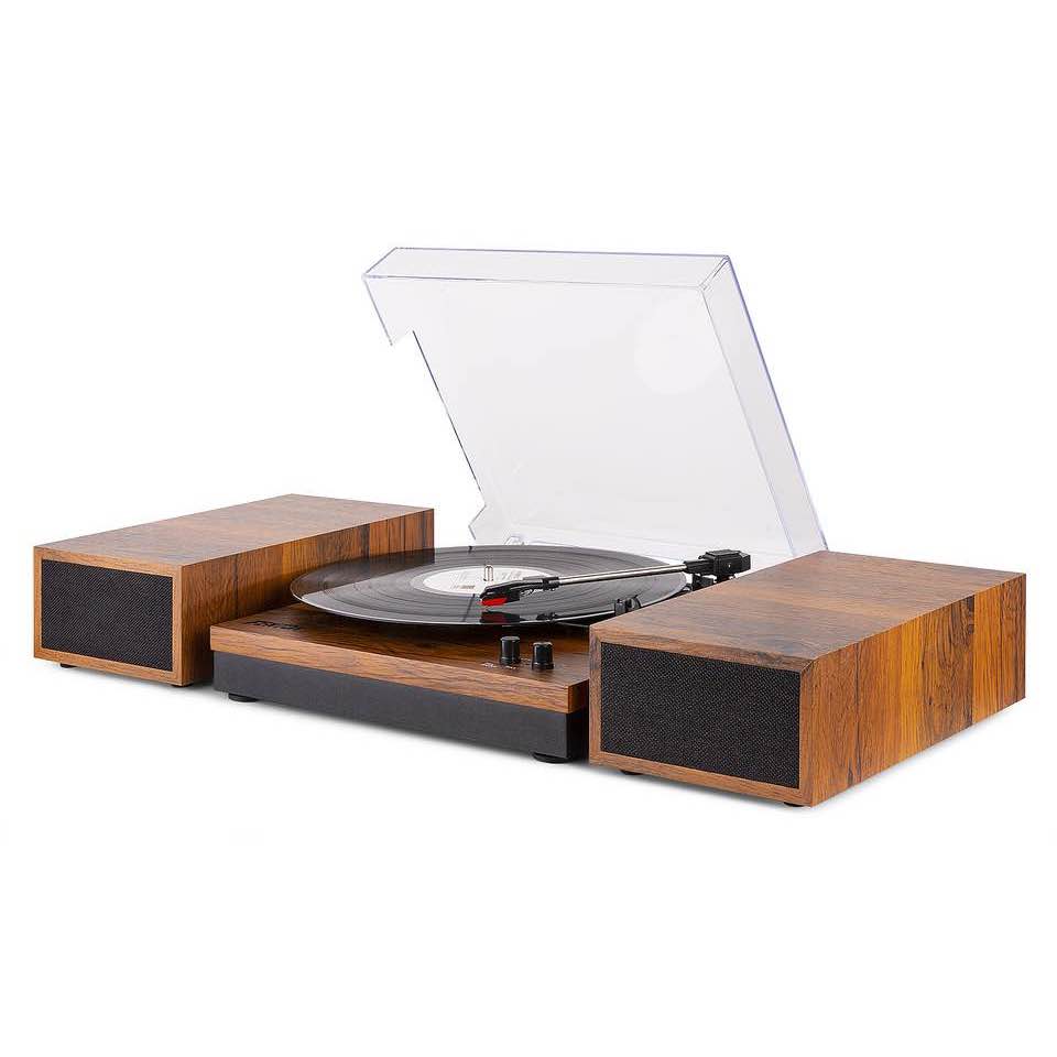 Fenton RP165 Record Player+Sp.BT Wood 102.154