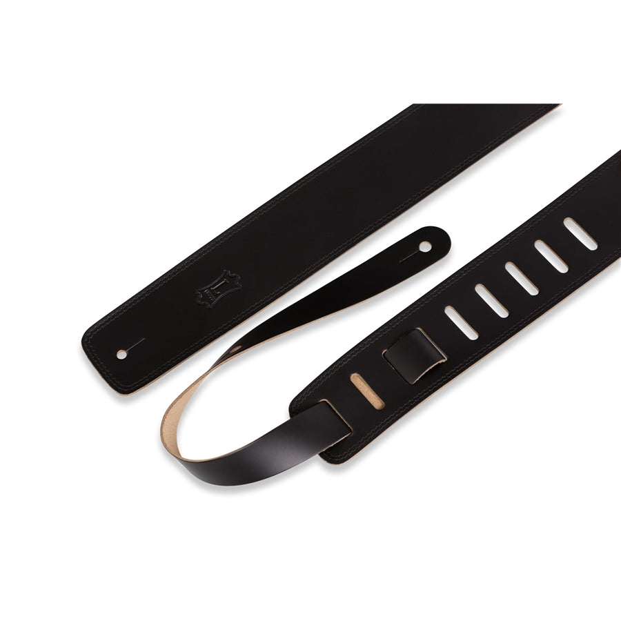 LEVY'S - DM1-BLK TRACOLLA IN PELLE SQUADRATA CON CUCITURE BLACK