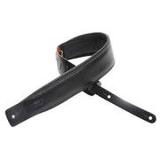 LEVY'S - DM1PD-BLK TRACOLLA IN PELLE PIENO FIORE BLACK 3"