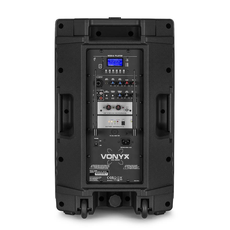 Vonyx VSA500 Port.System 12″ 2HH UHF