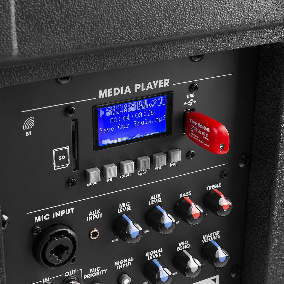 Vonyx VSA700-BP Port.System 15″HH+BP UHF