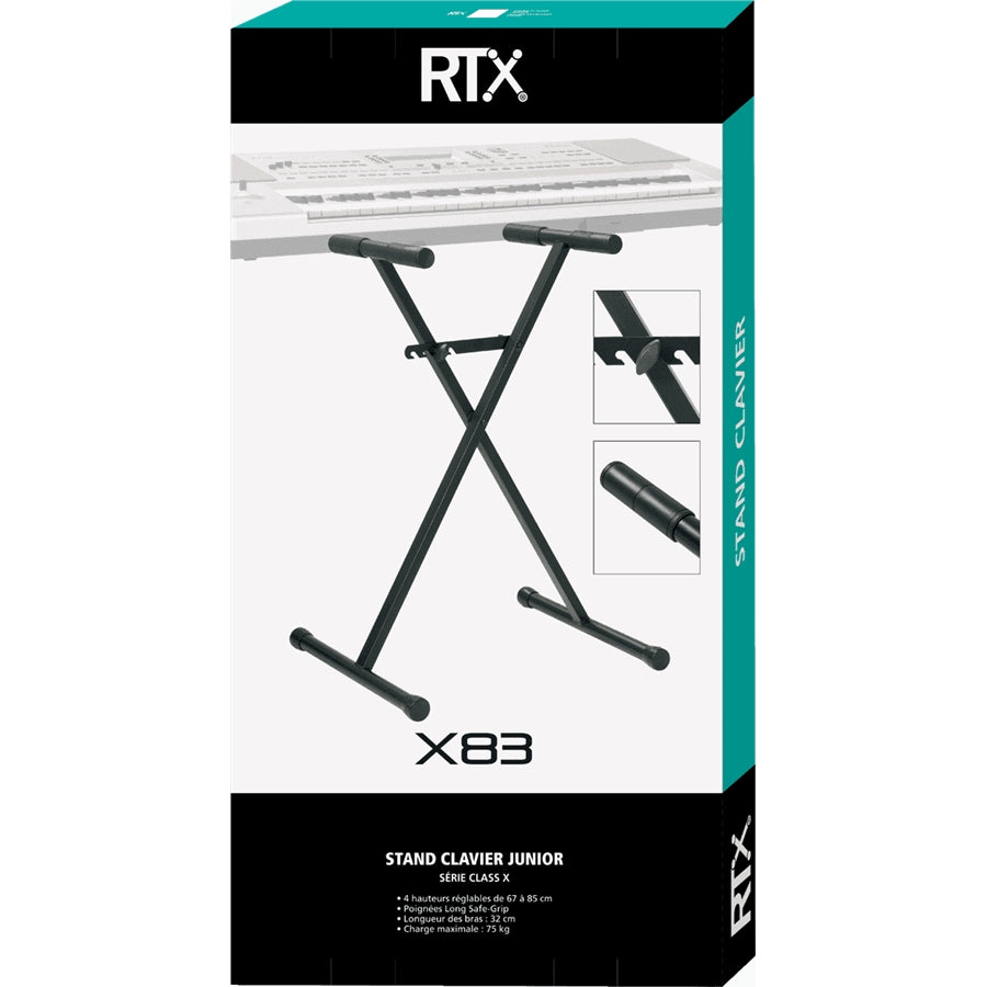 RTX - X83 Stand a X Compatto per Tastiera Junior Telaio Singolo
