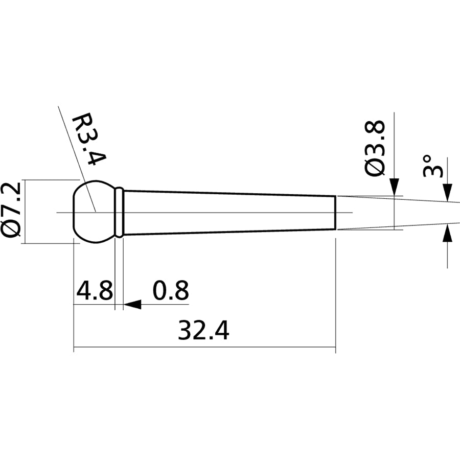 YELLOW PARTS - EZ1410B PIN PONTE CHITARRA ACUSTICA NERI 6 PCS