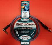 Reference "Dammi Un Cavo" Cavo professionale per strumento jack dritto jack ad angolo 1,25 metri