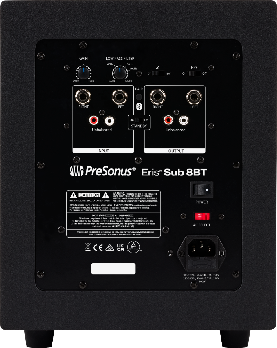 PreSonus Eris Sub 8BT, Black