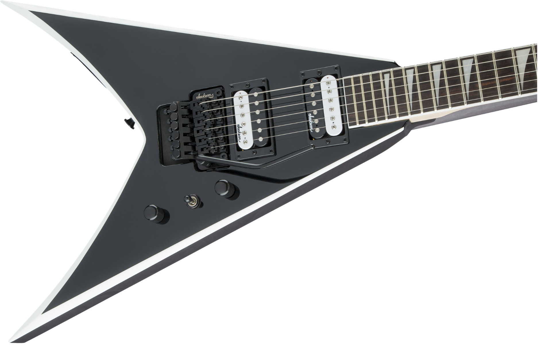 Jackson JS Series King V JS32, Amaranth Fingerboard, Black with White Bevels
