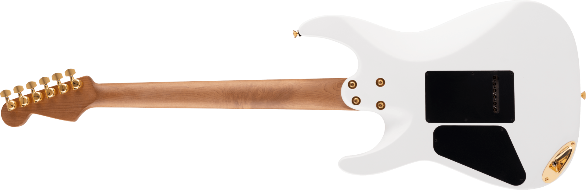 Charvel Pro-Mod DK24 HSS 2PT CM, Caramelized Maple Fingerboard, Snow White