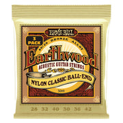 ERNIE BALL - 3069 ERTHWD FOLK NYLON, PK 28 42
