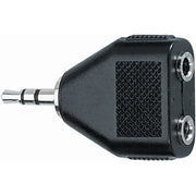 QUIK LOK - AD/20 Adattatore audio 2 Jack 3.5 mm stereo femmina / Jack 3.5 mm stereo.