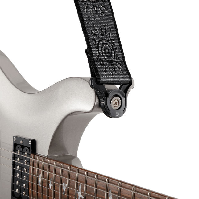 Tracolla D'Addario Planet Waves con sistema Auto Lock, Suns/Silver