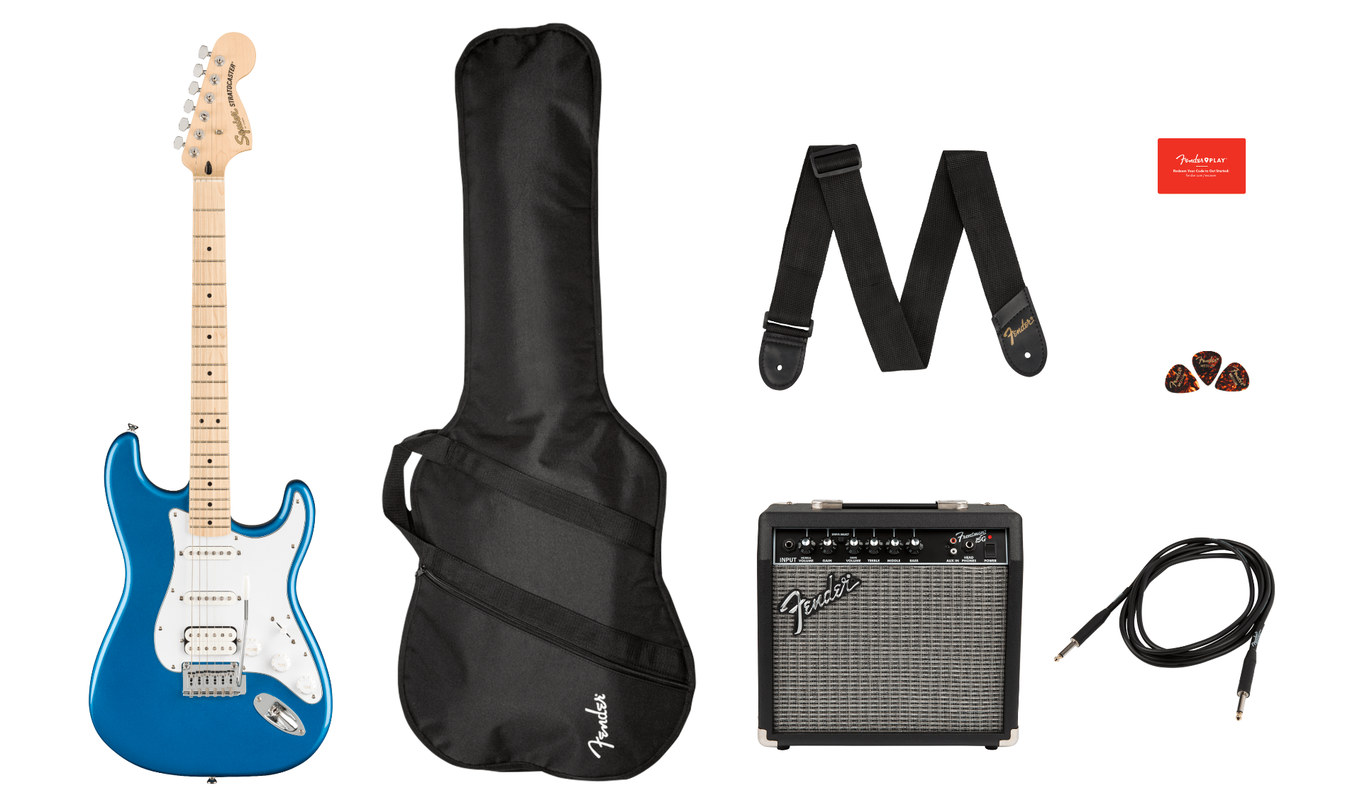 Fender Squier PK AF STRAT HSS MN LPB