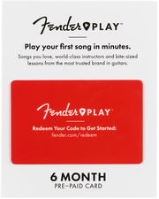 Fender Play 6 Month Subscription Prepaid Card