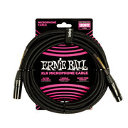 ERNIE BALL - 6392 CAVO MICROFONICO BRAIDED NERO 6 M