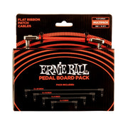 ERNIE BALL - 6404 FLAT RIBBON PATCH CABLES RED MULTI-PACK