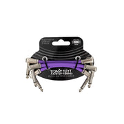 ERNIE BALL 6451 FLEX PATCH CABLE PURPLE 8CM 3PK