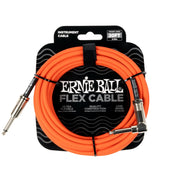 ERNIE BALL 6467 FLEX CABLE STRAIGHT ANGLE ORANGE 6M