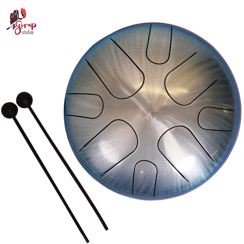 Pearl Tongue Drum PMTD8GMF 8 Note G Major #687 Natural Blue Fade