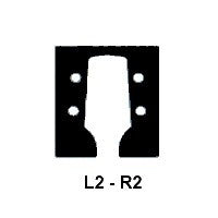 GOTOH GB707-C-L2R2 Set Meccaniche per Basso Elettrico ed Acustico, L2+R2, Cromato