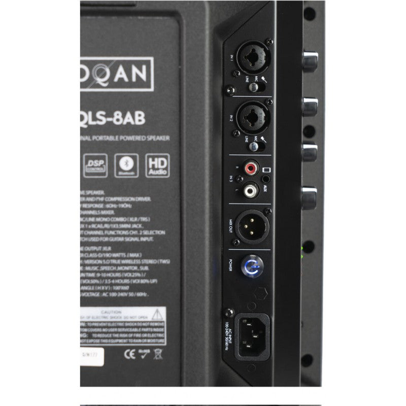 Oqan QLS-8AB Diffusore Amplificato a batterie
