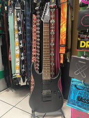IBANEZ RG7421EX Black Flat 7 Corde
