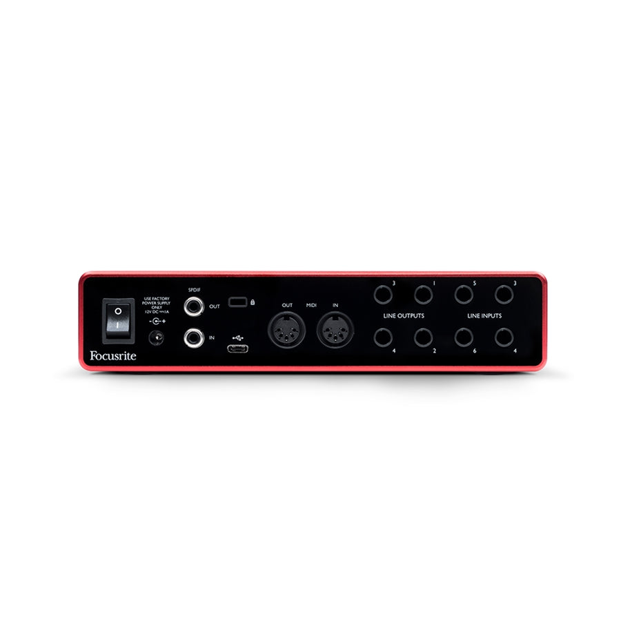 FOCUSRITE Scarlett 8i6 3rd Gen Interfaccia Audio USB 8 IN 6 OUT