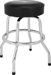 Fender Sgabello Custom Shop Chevron Logo Barstool, Black/Chrome, 24" (cm 60)