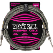 ERNIE BALL 6429 BRAIDED CABLES SILVER FOX 3M