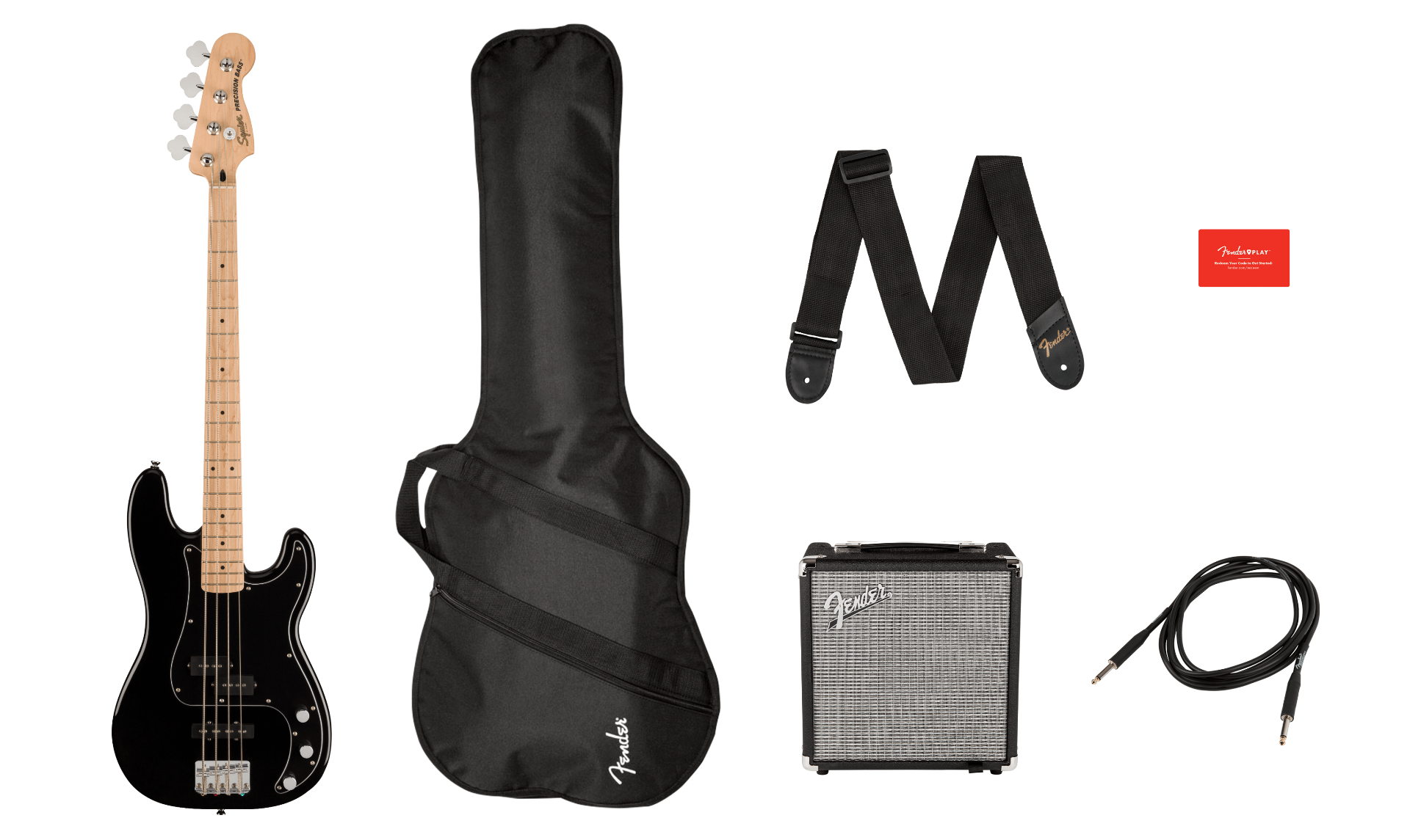 Fender Squier PK PJ BASS MN BLK R15