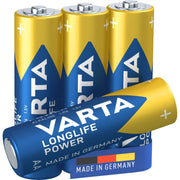 VARTA 04906121414 Batteria Longlife Power AA ad alta intensità di energia blister da 4 pz