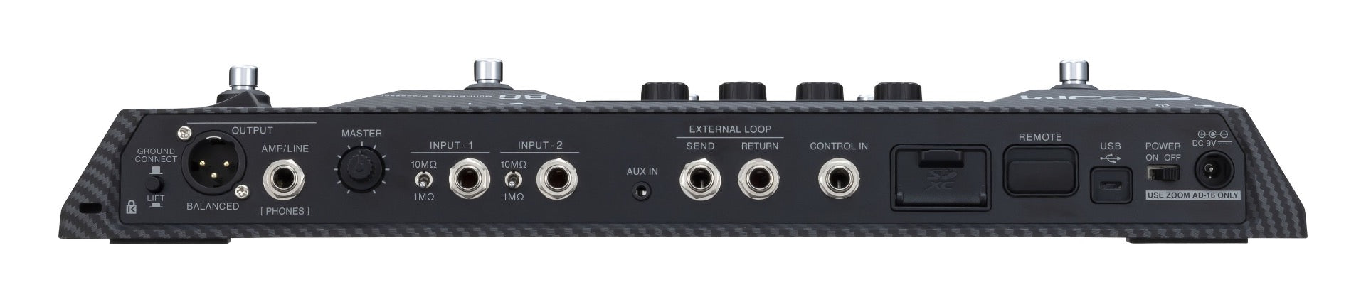 Zoom B6 - Pedaliera multieffetto e IR loader per basso